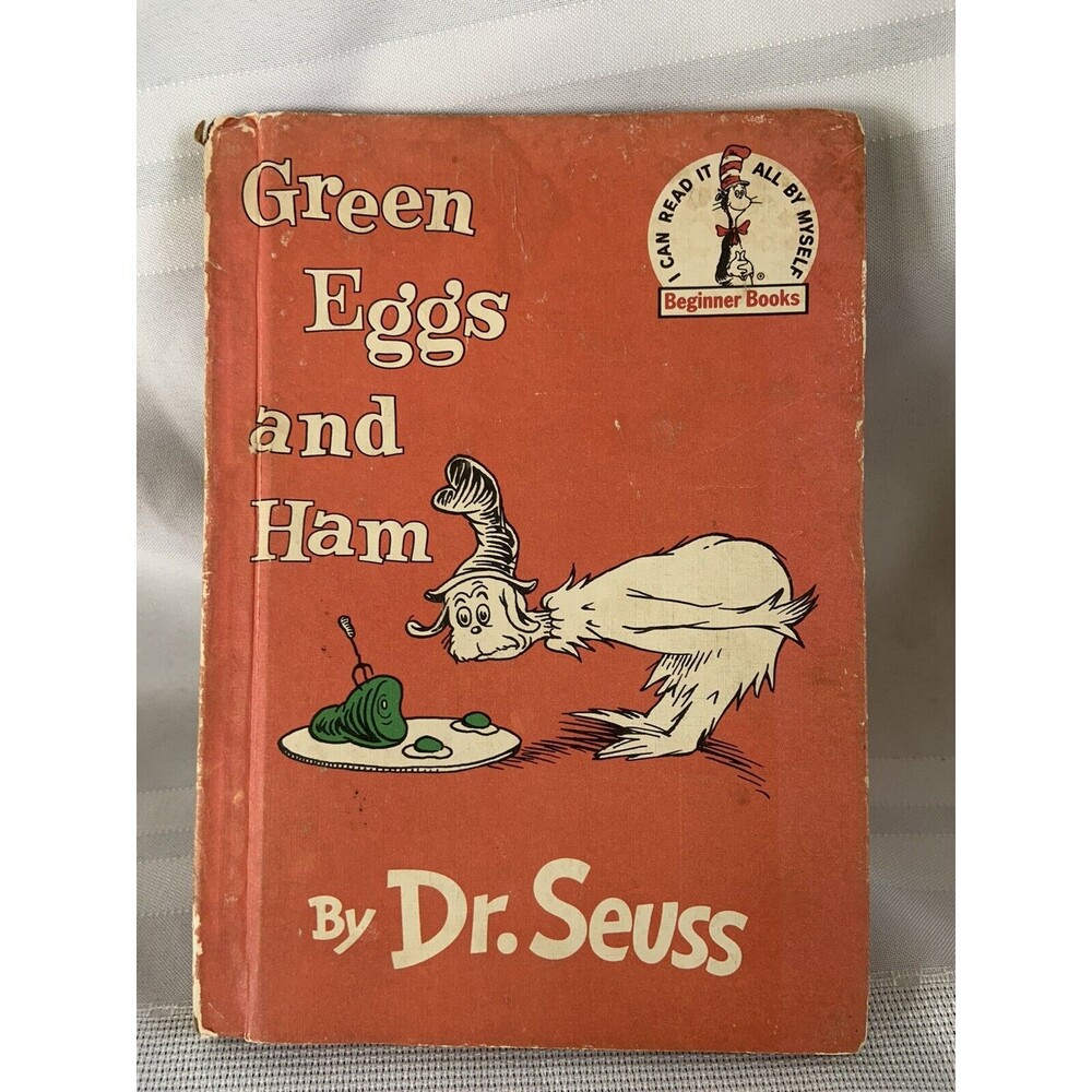 Green Eggs and Ham Dr. Seuss Vintage  1960 Hardcover Grolier Book Club Edition